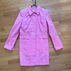 Pink Women’s Trench Coat
